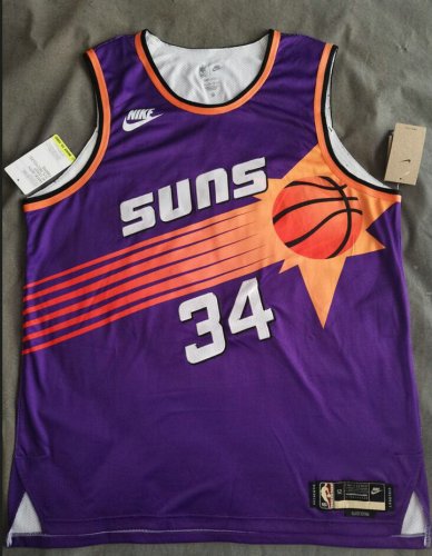 34 Barkley Suns 2022-23 Classic jersey purple player version